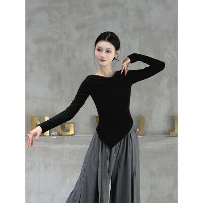 冬季加厚长袖练功服现代舞舞蹈服