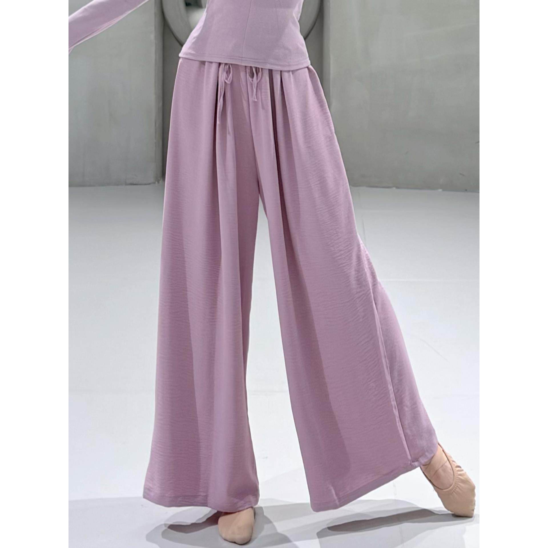 秋冬垂感现代舞练功裤