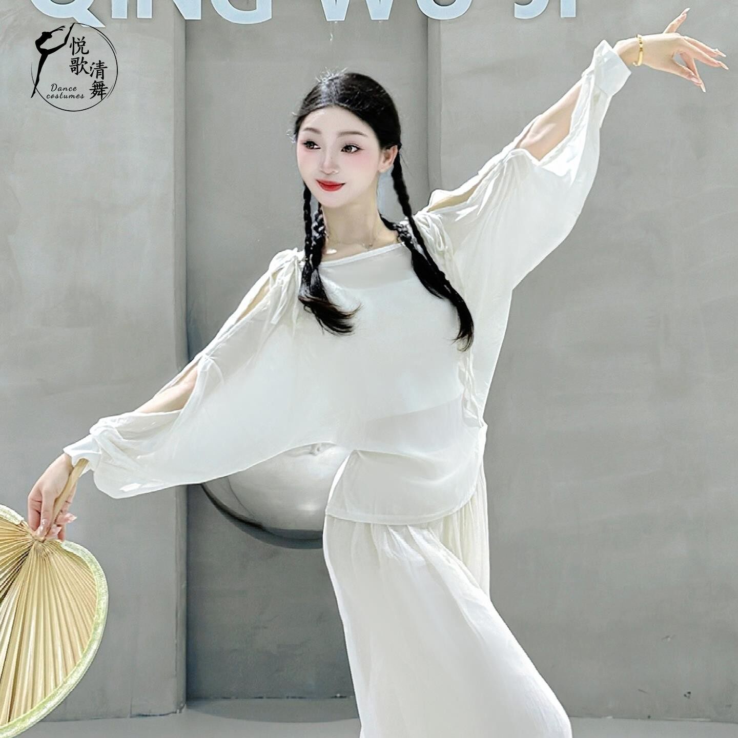 中国仙气夏天古典舞服图片