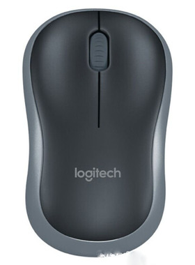 罗技（Logitech）M185鼠标 无线鼠标 办公鼠标 对称鼠标黑色灰边