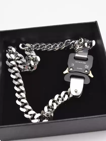 1017 Alyx Necklace Functional Style Unisex Couple Model Clasp Lock Stainless Steel Chain Hip-Hop Clavicle Chain