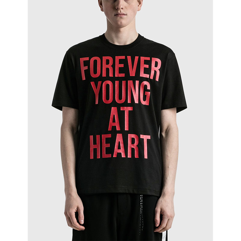 短袖复古青少年热转印T恤纯棉