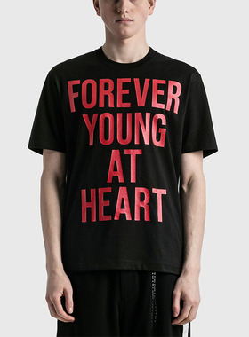 2022夏MMJ骷髅头短袖永远年轻红白印花圆领男T恤MASTERMIND WORLD