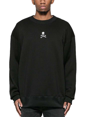 3m反光MMJ骷髅头MASTERMIND WORLD 金属色圆领健康棉卫衣男外套