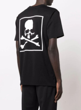 2024纯棉正面后置方块骷髅头印花短袖Mastermind World logoT恤