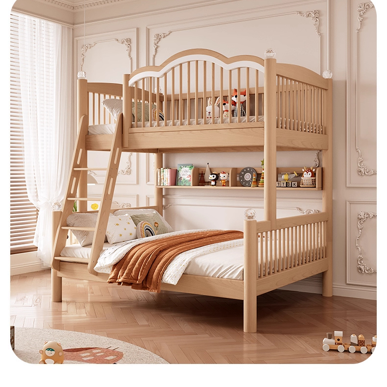 全实木上下床双层子母床成年大人两层床儿童多功能榉木上下铺木床