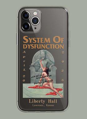 小众高级感苹果iphone17promax 黑色巡演海报欧美艺术适用14pro透明13minxs15全包防摔硅胶软16pro保护手机壳