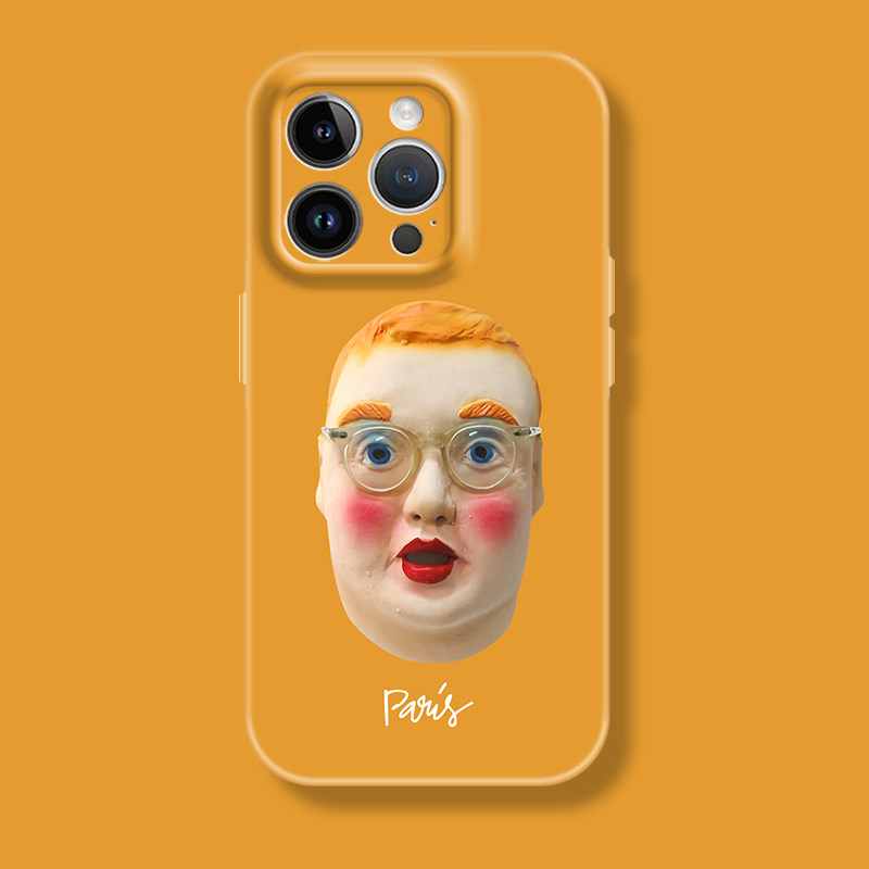 趣味个性搞怪黄胖子眼镜肥仔苹果iphone17promax适用16pro透明15plus/xs14全包菲林软壳华为小米荣耀13手机壳