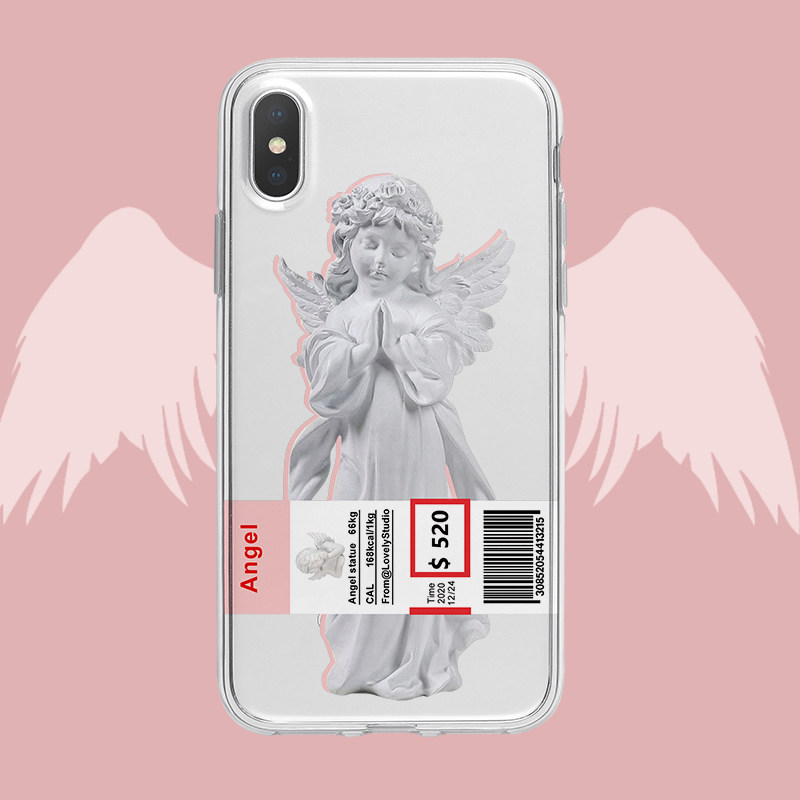 苹果iPhone可爱透明复古手机壳