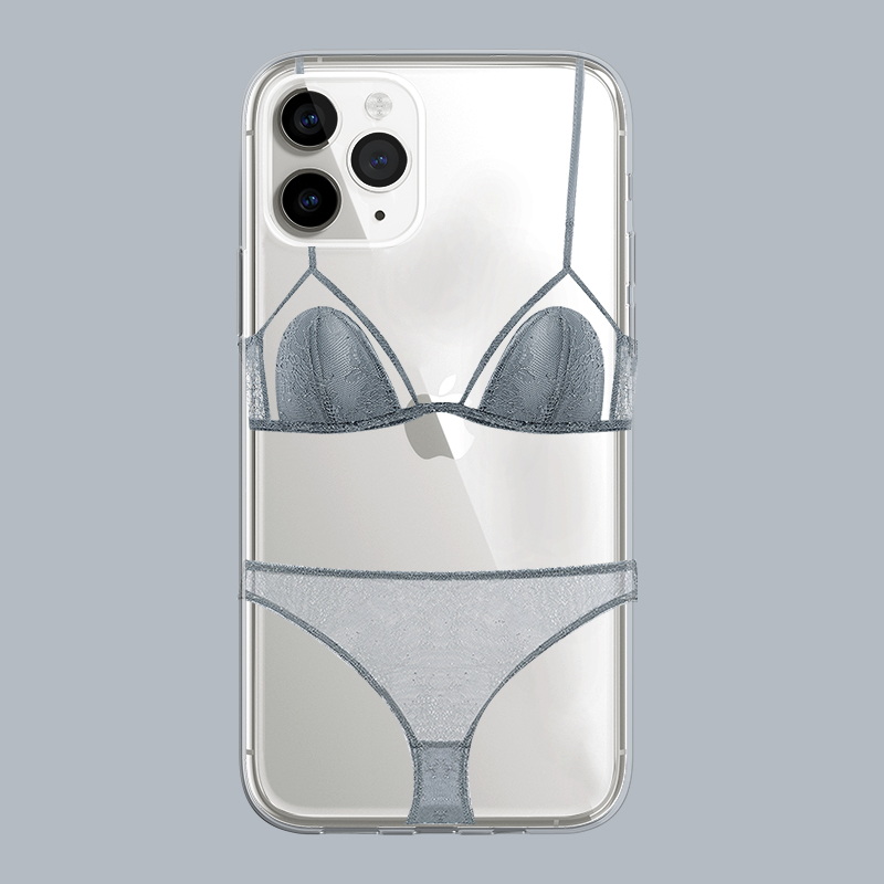 创意简约个性创意比基尼趣味搞笑苹果17promax恶搞防摔适用iphone16pro透明13min/xs15镜头全包软12min手机壳