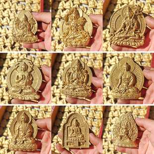 西藏传统手工擦擦泥土造像塑像 大号 造佛像 文殊度母药师佛