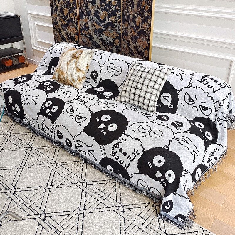 北欧ins风沙发巾全盖布一片式沙发垫露营毯全包万能盖巾沙发套罩,居家布艺,沙发套,淘宝优惠券,粉丝福利购,淘宝优惠卷