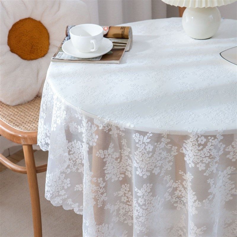 长方形白色蕾丝桌布高级感ins风复古 床头柜 洗衣机 冰箱防尘盖布,居家布艺,桌椅脚套/桌脚垫,淘宝优惠券,粉丝福利购,淘宝优惠卷