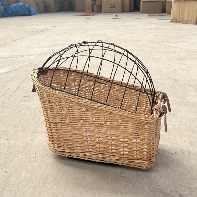 猫狗自行车前把手篮 胶藤编织带盖宠物笼窝垫可拆洗座椅篮子藤编,收纳整理,其他收纳篮,淘宝优惠券,粉丝福利购,淘宝优惠卷