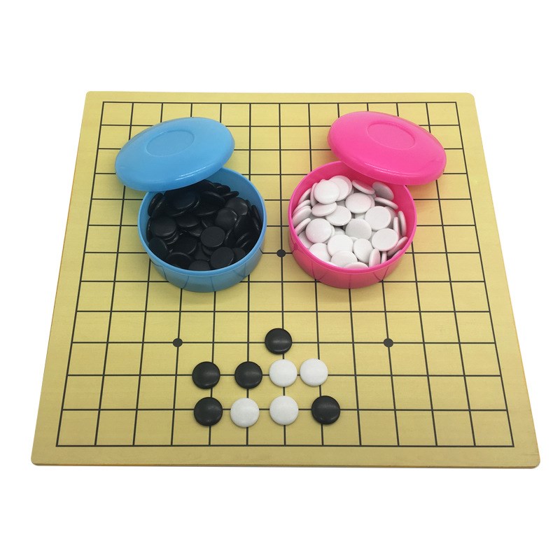 儿童入门卡通围棋套装9路13路双面小棋盘 初学者启蒙围棋五子棋