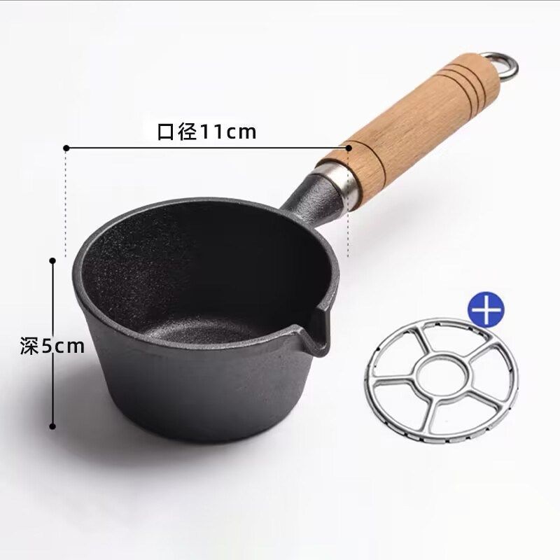 热油小锅木柄泼油神器铸铁迷你小铁锅家用煎蛋锅烧热油的小锅,厨房/烹饪用具,煎锅/平底锅,淘宝优惠券,粉丝福利购,淘宝优惠卷