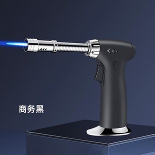 新款蓝焰喷枪台式手持防风打火机高颜值手动户外烧烤烘焙喷火枪