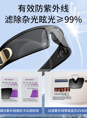 英国DHWA专柜发箍墨镜女款2026新款高级感防紫外线Y2K时尚未来感M