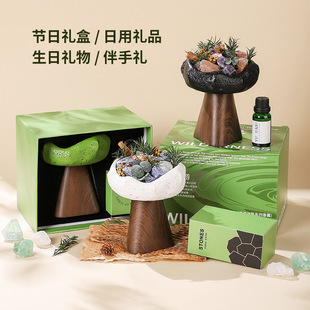 原野秘境无火香薰扩香晶石礼盒高级卧室香薰精油香氛生日伴手礼物