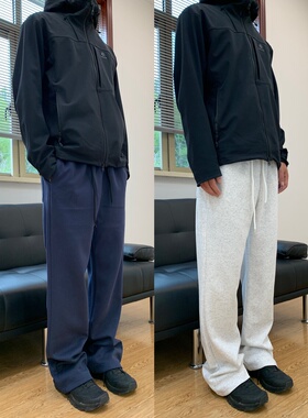 07QWER 秋季加长版运动休闲百搭卫裤简约基础小A直筒长裤子流行男