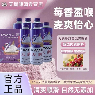 网红聚会酒 3.7%vol螺旋口礼箱装 天鹅蔓越莓风味啤酒 10.5°P