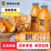蜜瓜艾尔啤酒原浆鲜啤30公里精酿果啤2.5度低度微醺酒460ml 4罐