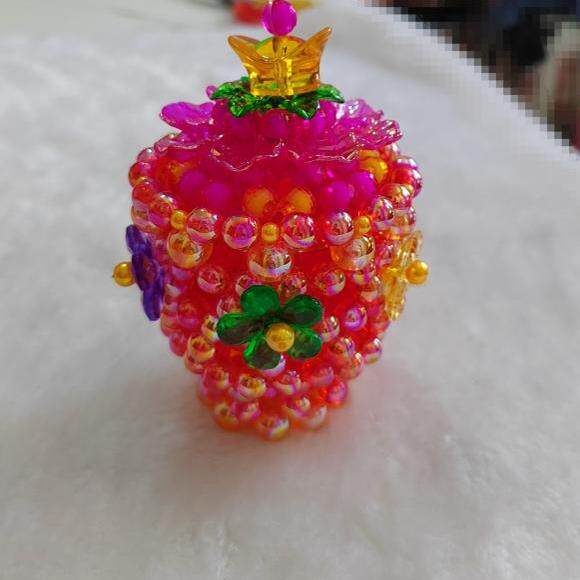 闽歌手工串珠闽南供佛精品拜佛用品拜拜面食菜花杯花材料包送视频
