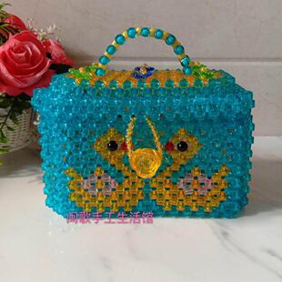 闽歌手工生活馆串珠编织百宝箱摆件化妆台归纳零散收纳盒材料包