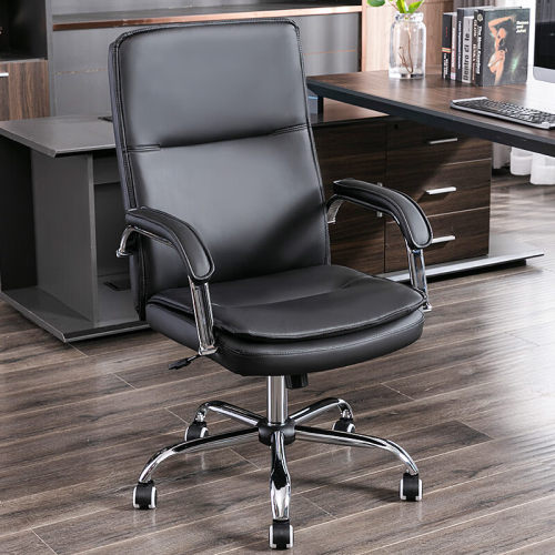 博泰老板皮质座椅办公室家用办公椅舒适久坐简约电脑椅商务92236H