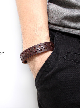 手工编织情侣手链牛皮简约