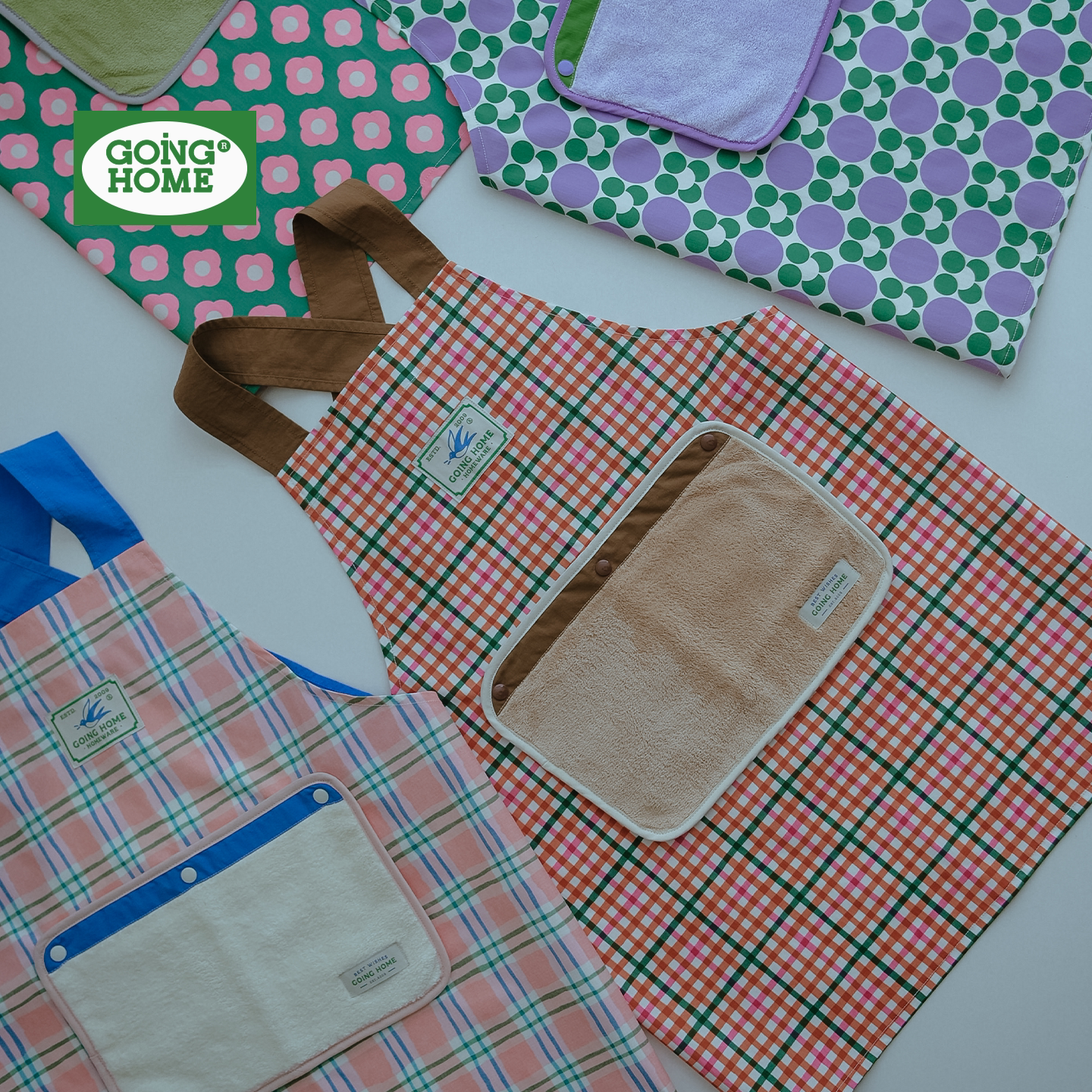 宝宝围裙可爱围兜儿童吃饭幼儿园可拆卸毛巾免系带防泼水亲子围腰