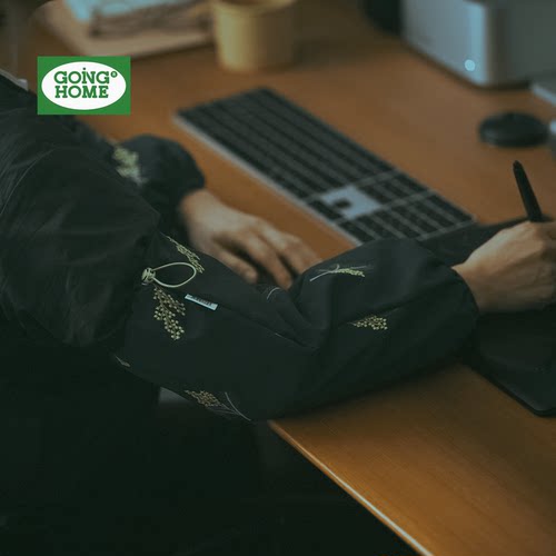 【防水防油】加长耐脏刺绣袖套