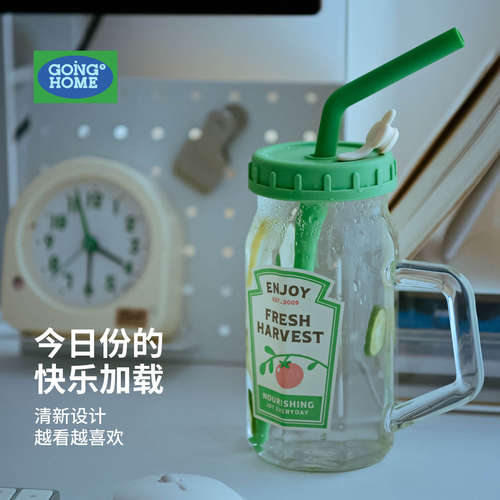 【好看又好用】耐冷热玻璃吸管杯