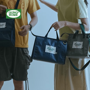 手提保温饭盒袋防水带饭手提袋结实耐用上班便当包男生饭盒包男士