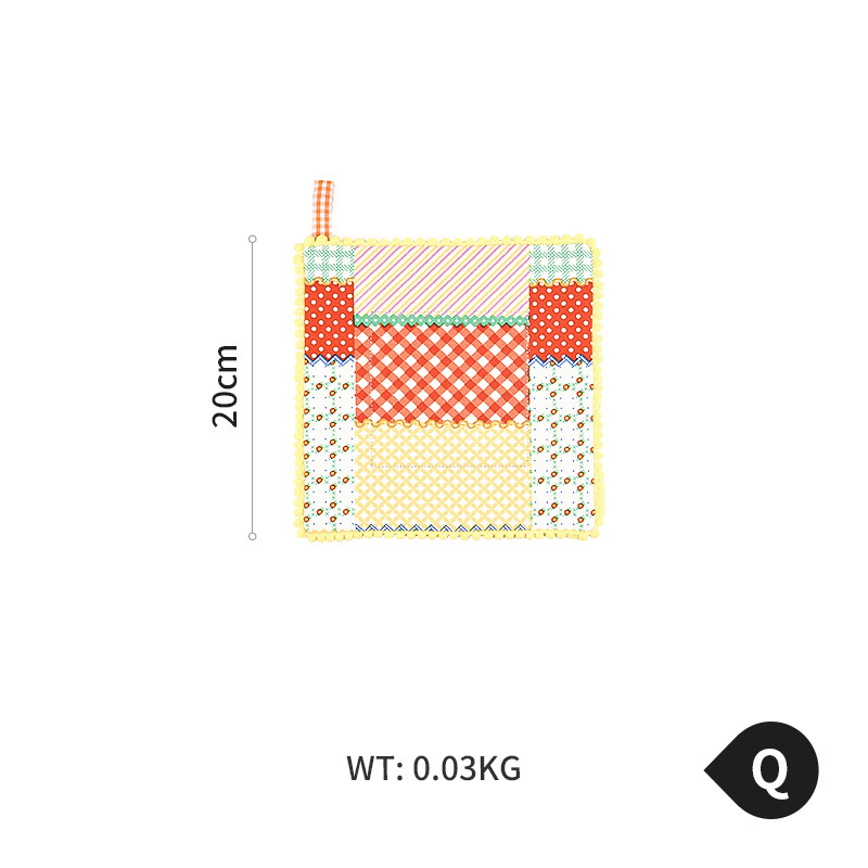 thumbnail for GOING HOME fabric dining table surface anti-scald dinner plate mat home kitchen high temperature insulation mat large pot mat