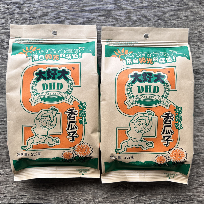 大好大252g奶油瓜子奶油味香瓜子葵花籽炒货坚果零食休闲食品小吃
