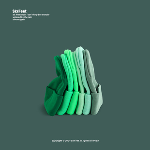 绿色系~秋冬季光板保暖毛线帽纯色大头围冷帽高级感针织护耳帽子