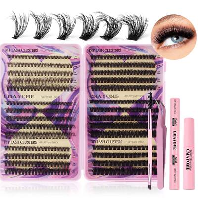 544 Cluster D Curve Mixed False Eyelash Set 30D100D假睫毛