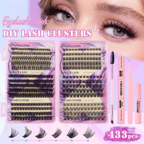 433 clusters  thick mixed false eyelashes set混装假睫毛套装