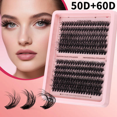 240 clusters of D-curved false eyelashes 30D100D extension