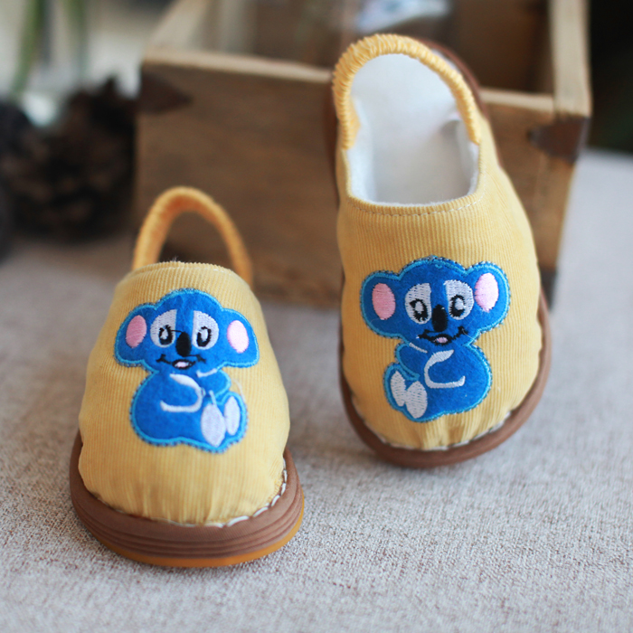 Chaussons enfants en coton pour hiver - semelle autre - Ref 1009984 Image 3