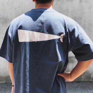 DESCENDANT CACHALOTORGANIC DCDT水洗休闲短袖宽松T恤男情侣25SS