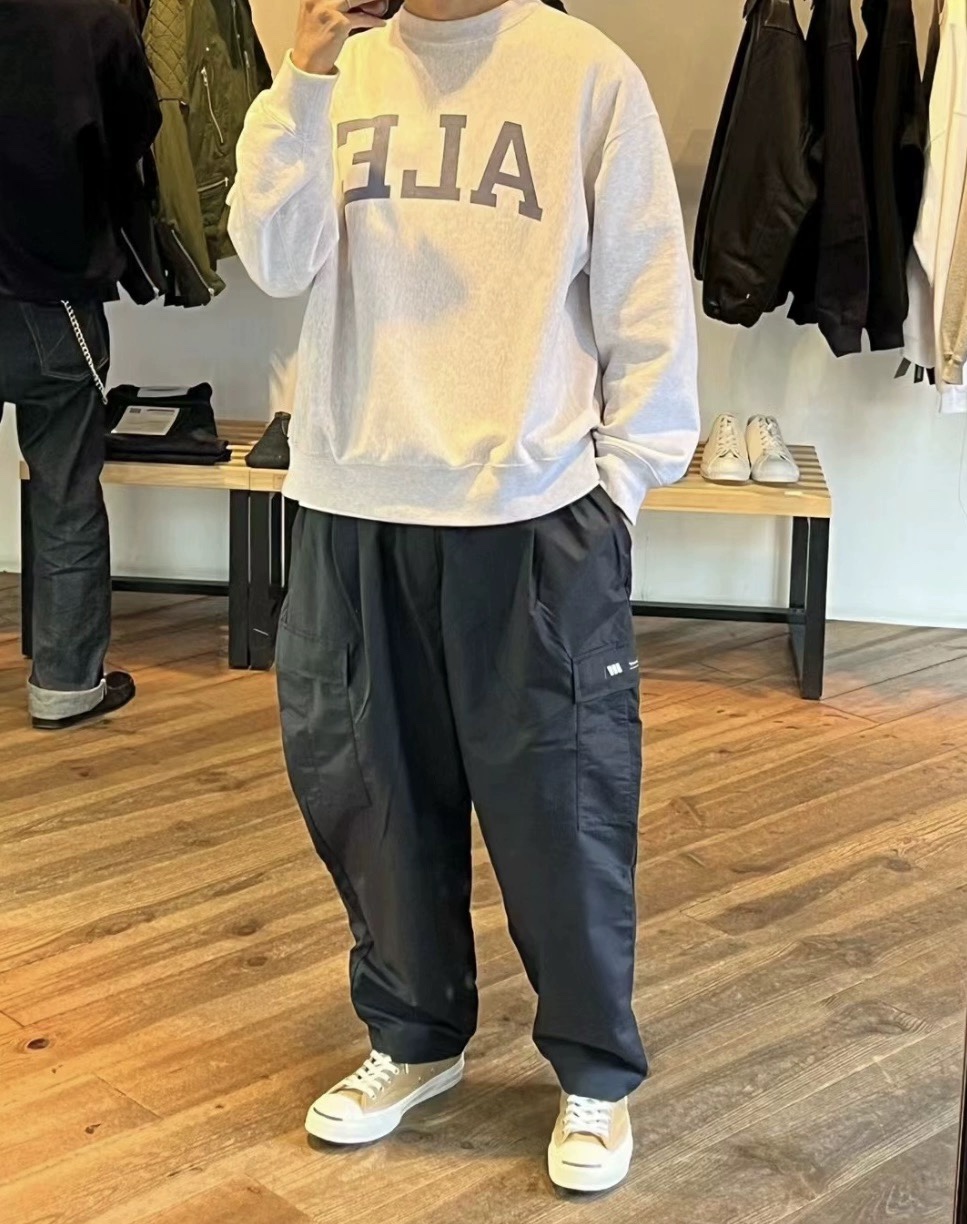 日系宽松WTAPS L6 TROUSERS RIPSTO大兜工装裤网格户外机能风24SS