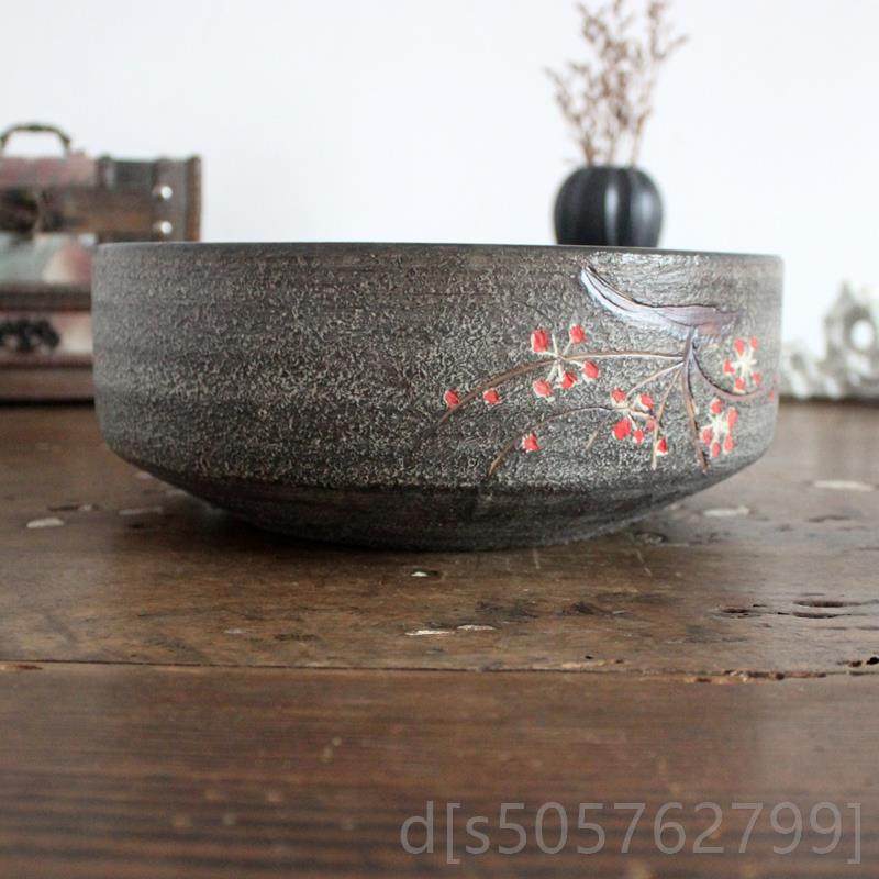 高档景镇德陶瓷莲鱼缸乌龟缸仿石雕刻梅花陶艺茶艺茶多肉一叶洗花,宠物/宠物食品及用品,桌面缸,淘宝优惠券,粉丝福利购,淘宝优惠卷