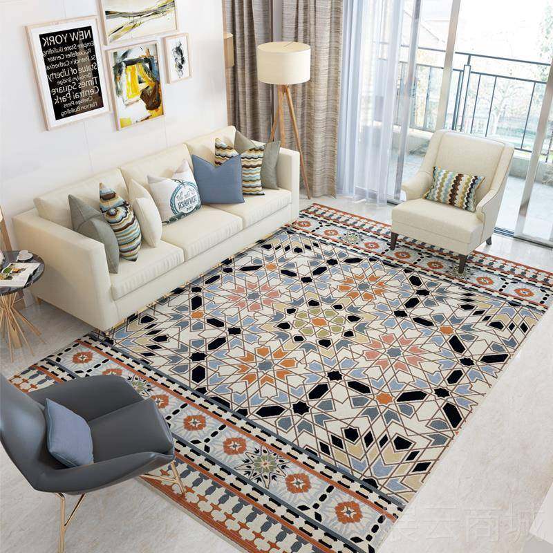 高档田毯园欧式美式地室现艺代简约北欧轻奢客厅茶几卧床边薄款布,居家布艺,地毯,淘宝优惠券,粉丝福利购,淘宝优惠卷