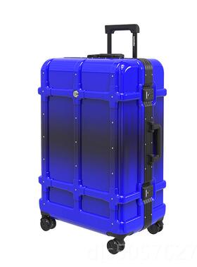 高档ns网红行李箱学生住校黑色箱子i寸20个密码拉杆性箱24铝框旅