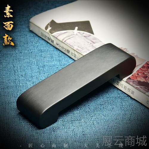 高档天然原石墨床作天砚石制墨床台墨架歙砚然原石手工墨文房用品