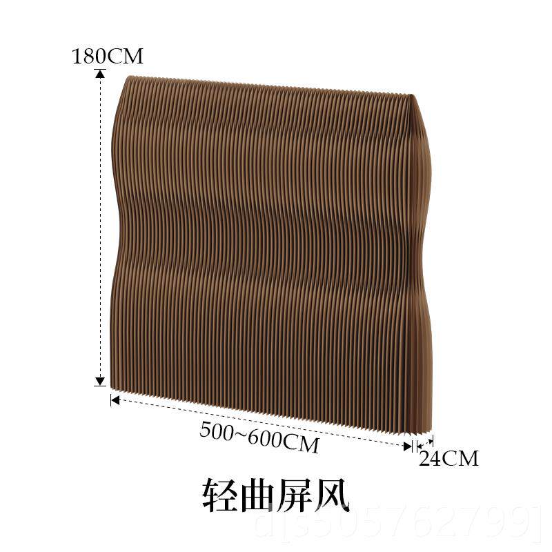 高档十八纸屏风风隔断办公玄关隔档轻分隔直播背景隔板室琴曲纸墙