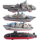 高档合金军事航母模型航空舰母导弹护卫舰驱逐舰船仿金属真轮玩具