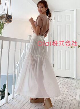 仙气十足春季透明感半身裙